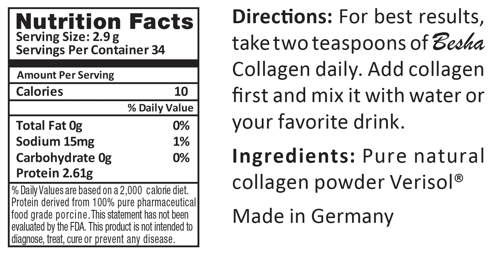 Besha Natural Collagen Powder