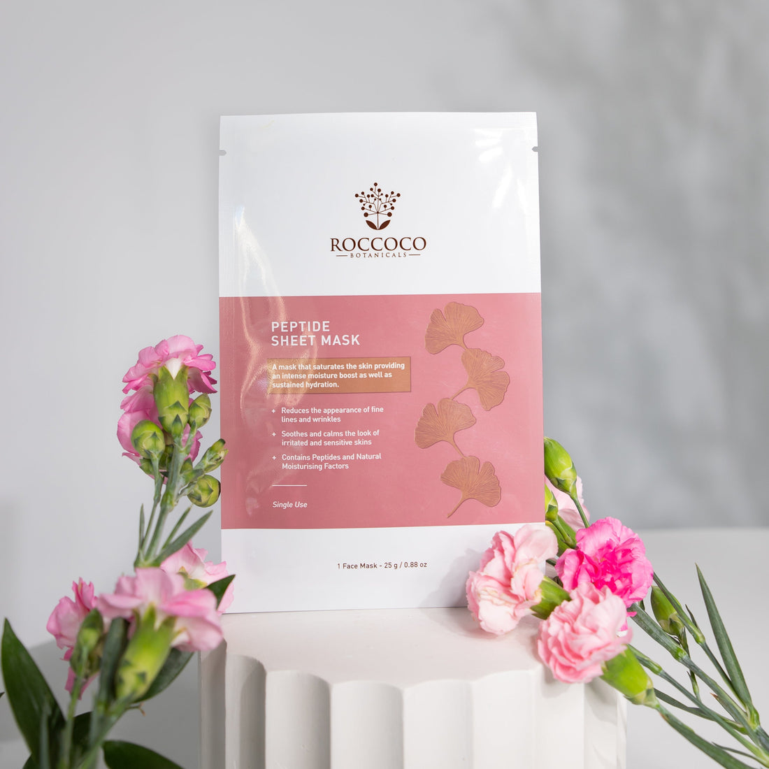 Roccoco Botanicals Peptide Sheet Mask